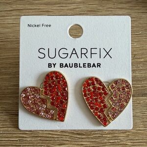 NWT Sugarfix by Baublebar Broken Heart Earrings